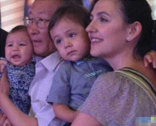 刘烨一双儿女都很可爱